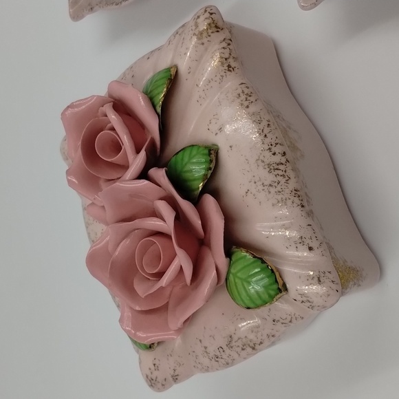 Vintage Made in Japan Ceramic jewelry trinket dish with lid and ring holders - Picture 2 of 11